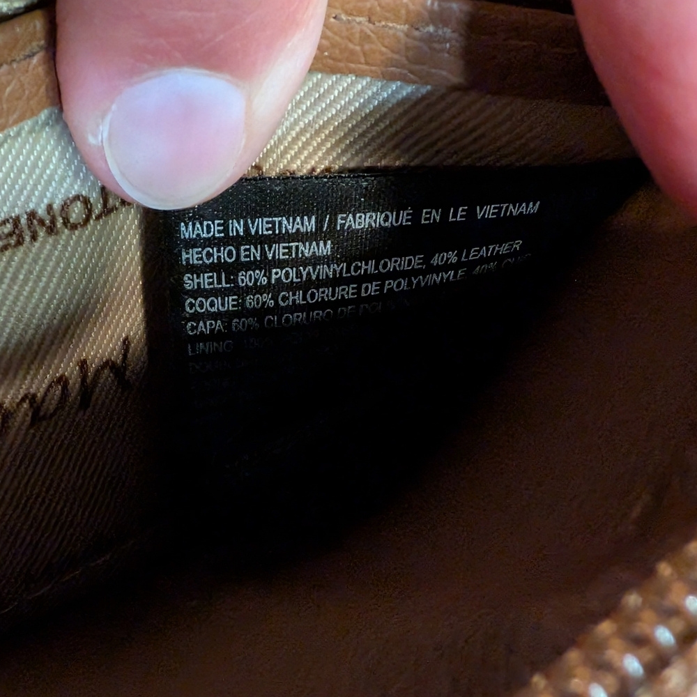 Stone Mountain Pebble Double Zip Around Wallet With Leather, EUC! - Picture 10 of 16